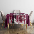 Personalised Sea Eagles Rugby Tablecloth Eagle Mascot Sydney Skyline 3D Graphic