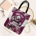 Personalised Sea Eagles Rugby Tote Bag Eagle Mascot Sydney Skyline 3D Graphic
