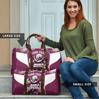 Personalised Sea Eagles Rugby Travel Bag Eagle Mascot Sydney Skyline 3D Graphic