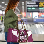 Personalised Sea Eagles Rugby Travel Bag Eagle Mascot Sydney Skyline 3D Graphic