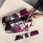 Personalised Sea Eagles Rugby Umbrella Eagle Mascot Sydney Skyline 3D Graphic