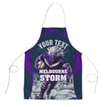 Personalised Sharks Rugby Apron Storm Monster Mascot City Skyline 3D Graphic