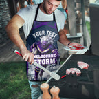 Personalised Sharks Rugby Apron Storm Monster Mascot City Skyline 3D Graphic