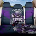 Personalised Sharks Rugby Back Car Seat Cover Storm Monster Mascot City Skyline 3D Graphic