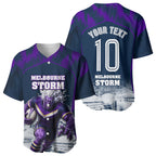 Personalised Sharks Rugby Baseball Jersey Storm Monster Mascot City Skyline 3D Graphic