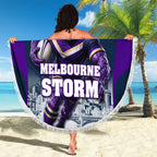 Personalised Sharks Rugby Beach Blanket Storm Monster Mascot City Skyline 3D Graphic