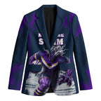 Personalised Sharks Rugby Blazer Storm Monster Mascot City Skyline 3D Graphic