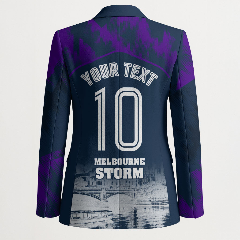 Personalised Sharks Rugby Blazer Storm Monster Mascot City Skyline 3D Graphic