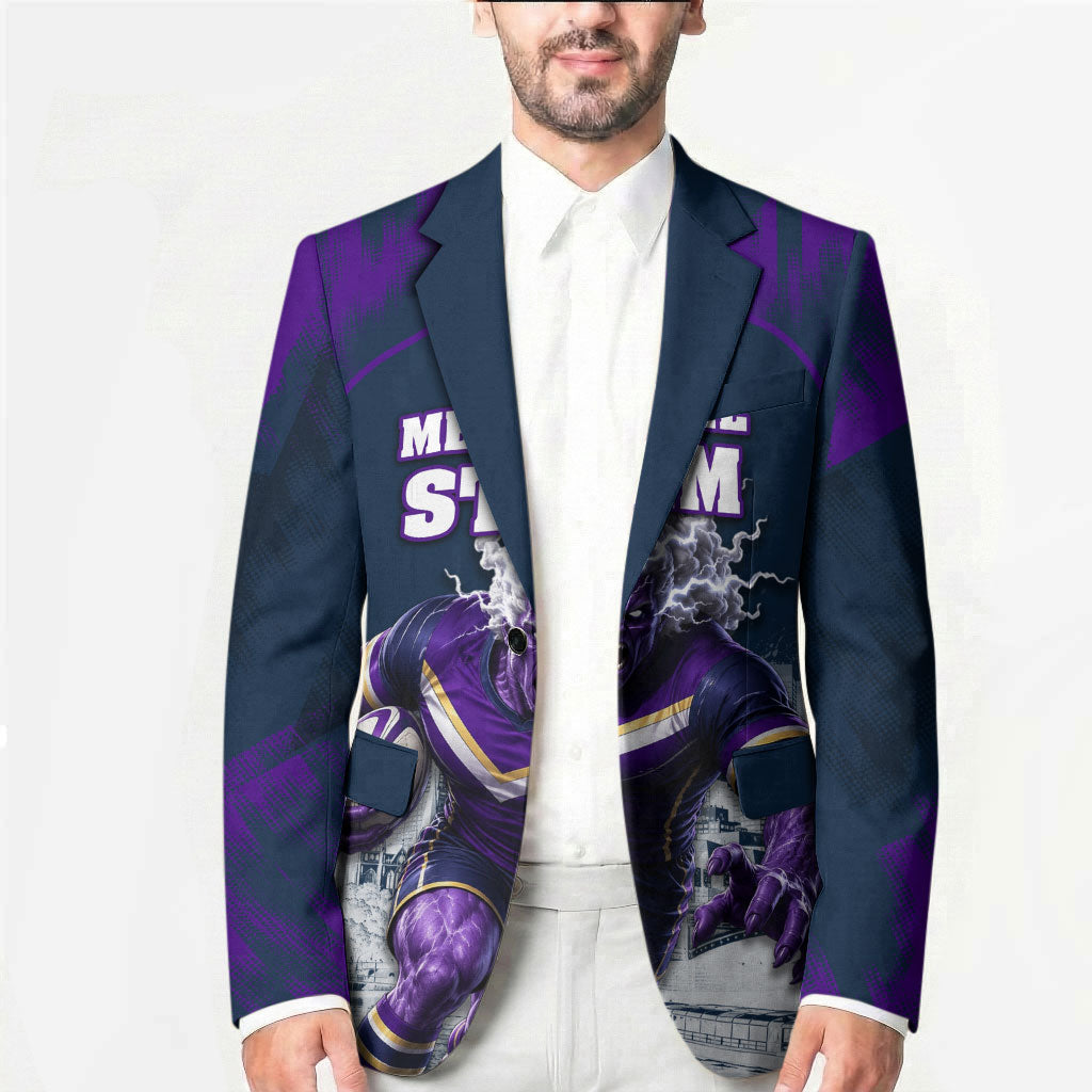 Personalised Sharks Rugby Blazer Storm Monster Mascot City Skyline 3D Graphic