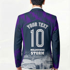 Personalised Sharks Rugby Blazer Storm Monster Mascot City Skyline 3D Graphic