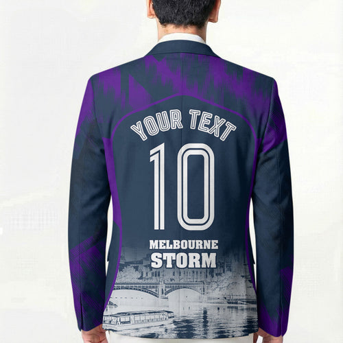 Personalised Sharks Rugby Blazer Storm Monster Mascot City Skyline 3D Graphic