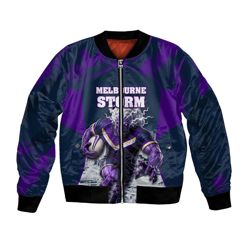 Personalised Sharks Rugby Bomber Jacket Storm Monster Mascot City Skyline 3D Graphic
