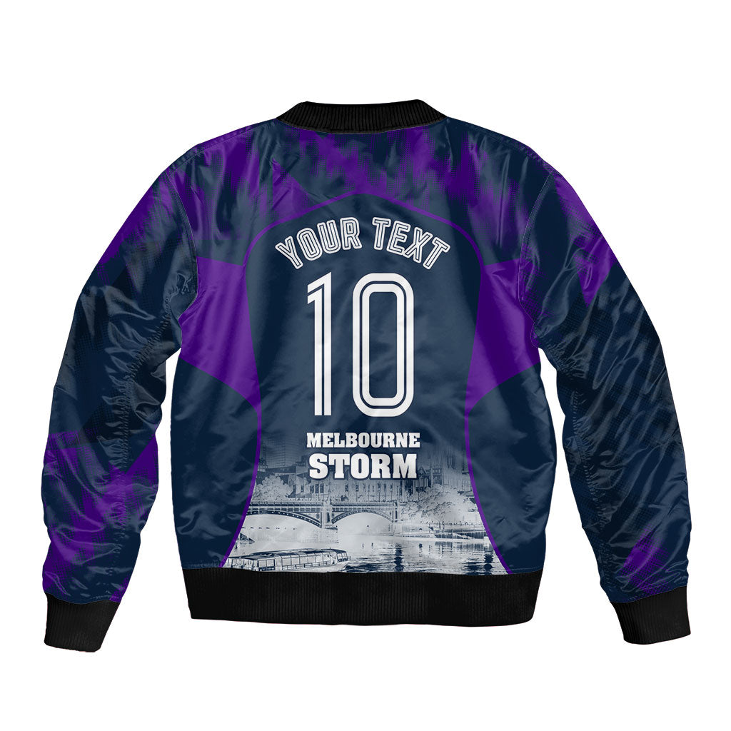 Personalised Sharks Rugby Bomber Jacket Storm Monster Mascot City Skyline 3D Graphic