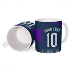 Personalised Sharks Rugby Ceramic Mug Storm Monster Mascot City Skyline 3D Graphic