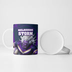 Personalised Sharks Rugby Ceramic Mug Storm Monster Mascot City Skyline 3D Graphic