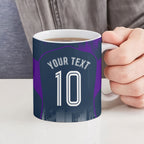 Personalised Sharks Rugby Ceramic Mug Storm Monster Mascot City Skyline 3D Graphic