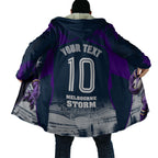 Personalised Sharks Rugby Cloak Storm Monster Mascot City Skyline 3D Graphic