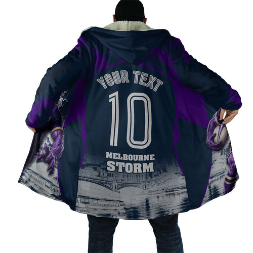 Personalised Sharks Rugby Cloak Storm Monster Mascot City Skyline 3D Graphic