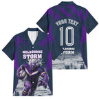 Personalised Sharks Rugby Family Matching Off Shoulder Maxi Dress and Hawaiian Shirt Storm Monster Mascot City Skyline 3D Graphic