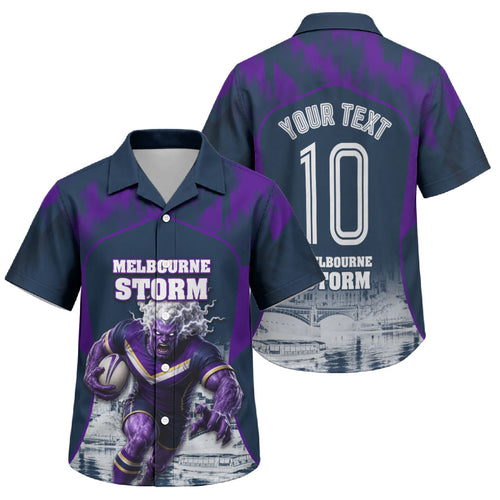 Personalised Sharks Rugby Family Matching Puletasi and Hawaiian Shirt Storm Monster Mascot City Skyline 3D Graphic