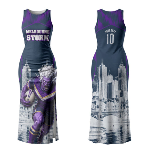 Personalised Sharks Rugby Family Matching Tank Maxi Dress and Hawaiian Shirt Storm Monster Mascot City Skyline 3D Graphic