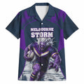 Personalised Sharks Rugby Hawaiian Shirt Storm Monster Mascot City Skyline 3D Graphic