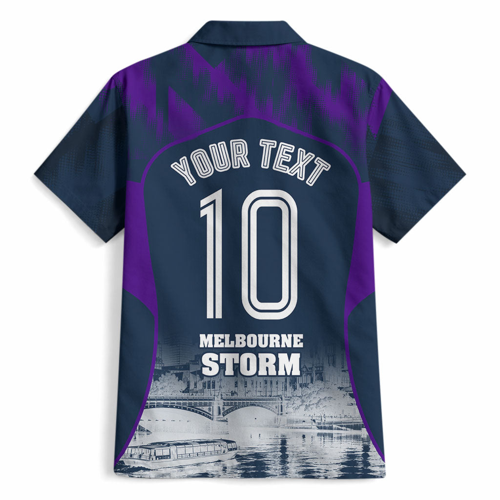 Personalised Sharks Rugby Hawaiian Shirt Storm Monster Mascot City Skyline 3D Graphic