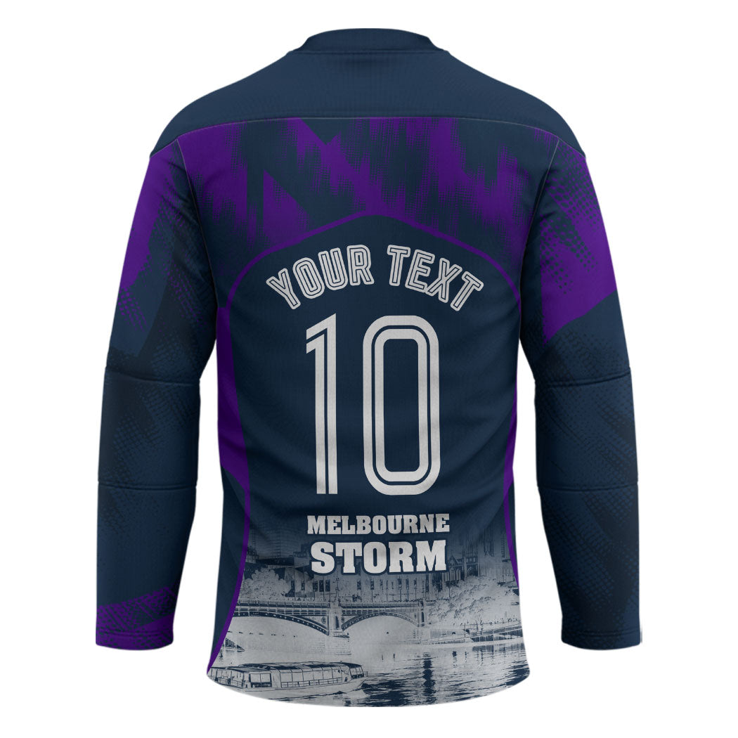 Personalised Sharks Rugby Hockey Jersey Storm Monster Mascot City Skyline 3D Graphic