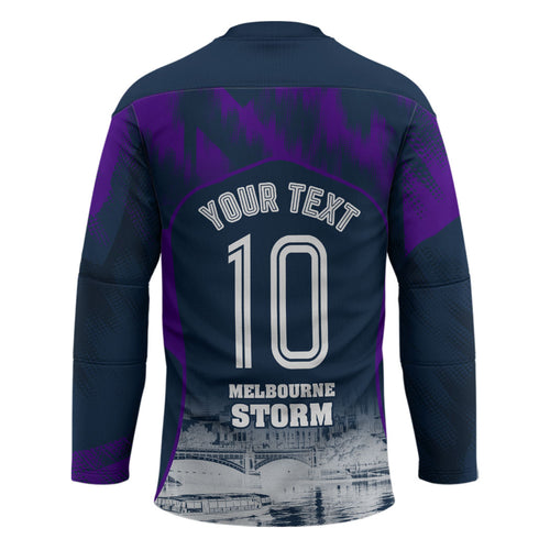 Personalised Sharks Rugby Hockey Jersey Storm Monster Mascot City Skyline 3D Graphic