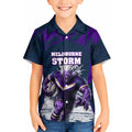 Personalised Sharks Rugby Kid Hawaiian Shirt Storm Monster Mascot City Skyline 3D Graphic