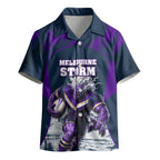Personalised Sharks Rugby Kid Hawaiian Shirt Storm Monster Mascot City Skyline 3D Graphic