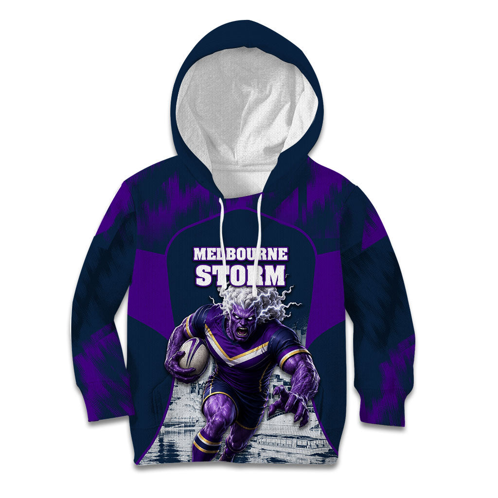 Personalised Sharks Rugby Kid Hoodie Storm Monster Mascot City Skyline 3D Graphic
