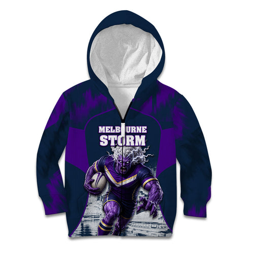 Personalised Sharks Rugby Kid Hoodie Storm Monster Mascot City Skyline 3D Graphic
