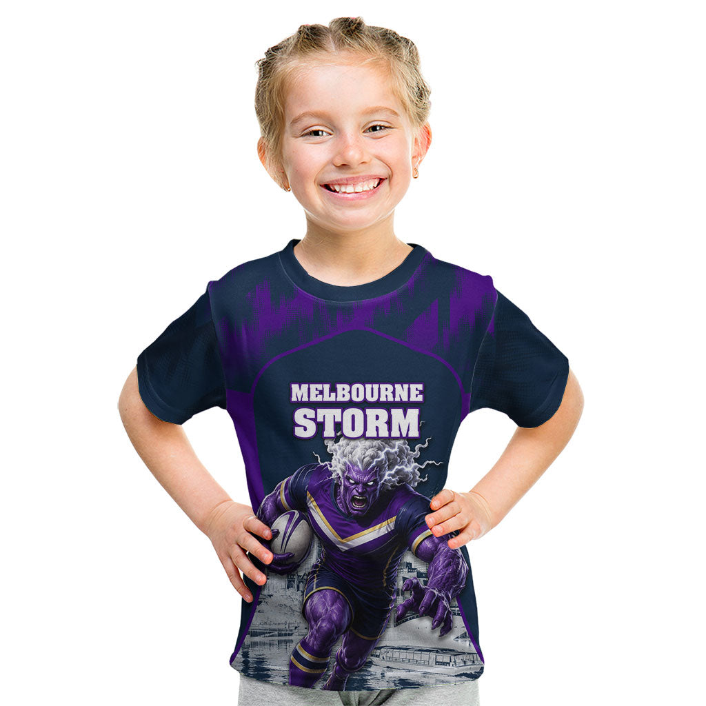 Personalised Sharks Rugby Kid T Shirt Storm Monster Mascot City Skyline 3D Graphic