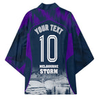Personalised Sharks Rugby Kimono Storm Monster Mascot City Skyline 3D Graphic