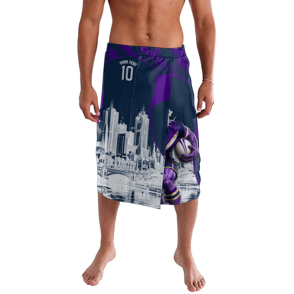 Personalised Sharks Rugby Lavalava Storm Monster Mascot City Skyline 3D Graphic