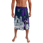 Personalised Sharks Rugby Lavalava Storm Monster Mascot City Skyline 3D Graphic