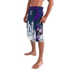 Personalised Sharks Rugby Lavalava Storm Monster Mascot City Skyline 3D Graphic