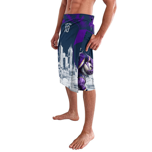 Personalised Sharks Rugby Lavalava Storm Monster Mascot City Skyline 3D Graphic