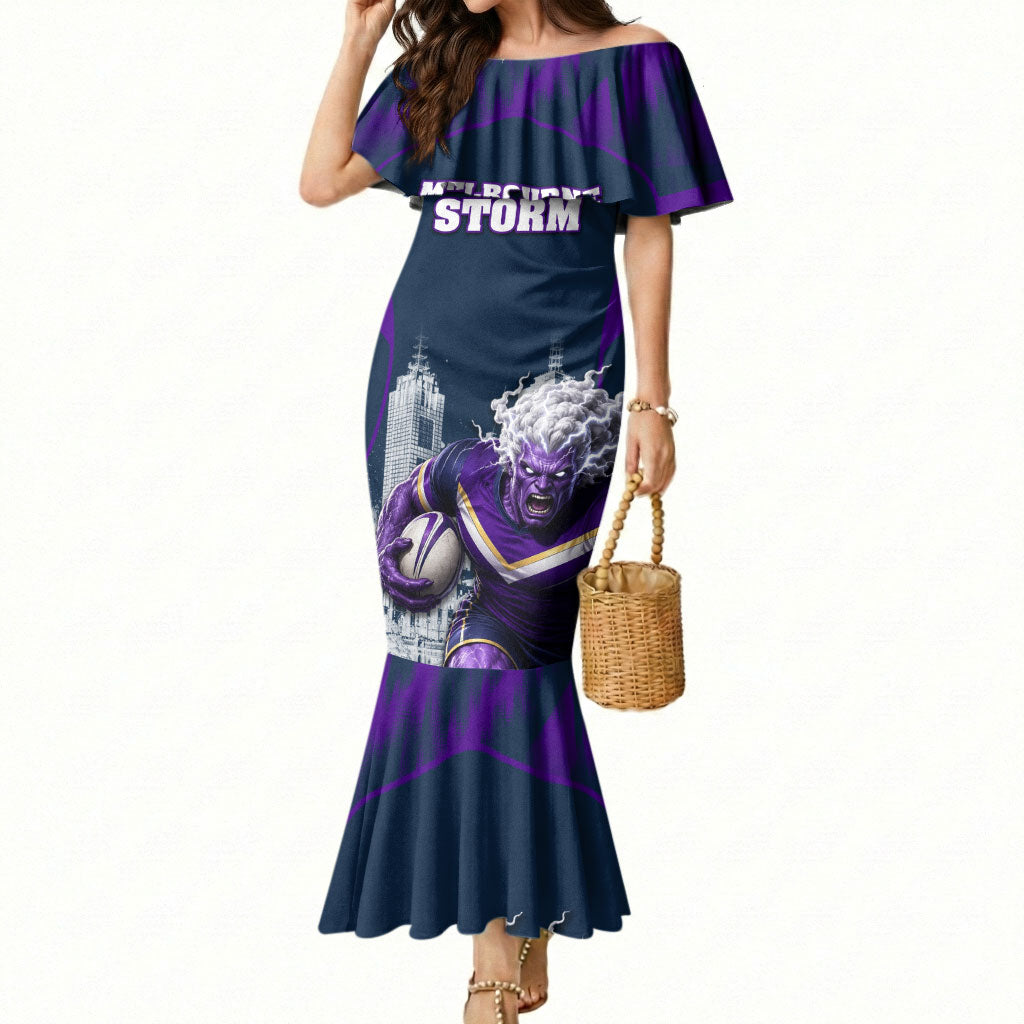 Personalised Sharks Rugby Mermaid Dress Storm Monster Mascot City Skyline 3D Graphic