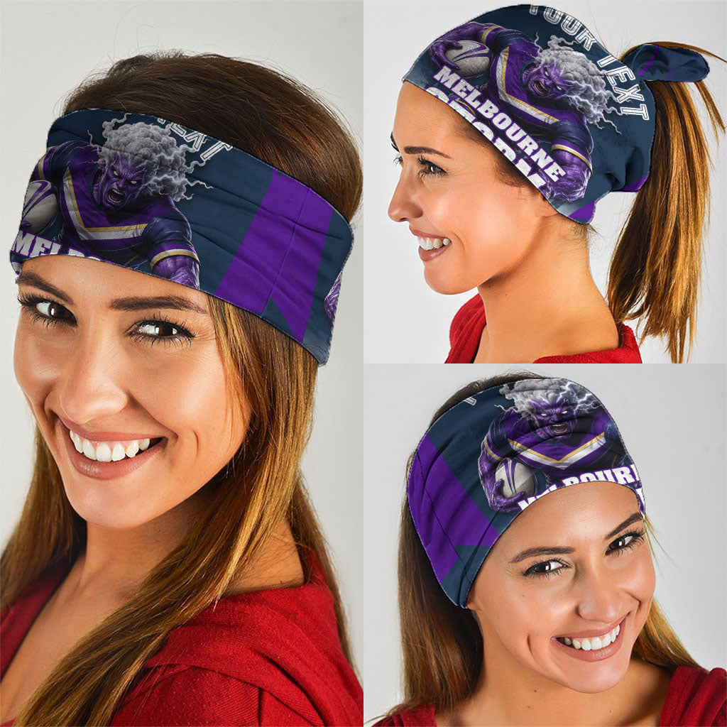 Personalised Sharks Rugby Neck Gaiter Storm Monster Mascot City Skyline 3D Graphic