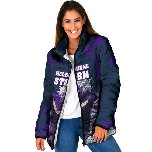 Personalised Sharks Rugby Padded Jacket Storm Monster Mascot City Skyline 3D Graphic