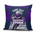 Personalised Sharks Rugby Pillow Cover Storm Monster Mascot City Skyline 3D Graphic