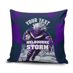 Personalised Sharks Rugby Pillow Cover Storm Monster Mascot City Skyline 3D Graphic