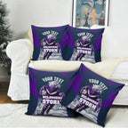 Personalised Sharks Rugby Pillow Cover Storm Monster Mascot City Skyline 3D Graphic