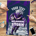 Personalised Sharks Rugby Puzzle Storm Monster Mascot City Skyline 3D Graphic