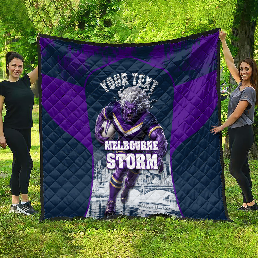 Personalised Sharks Rugby Quilt Storm Monster Mascot City Skyline 3D Graphic