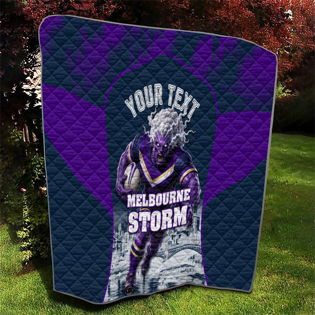Personalised Sharks Rugby Quilt Storm Monster Mascot City Skyline 3D Graphic