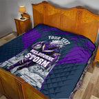 Personalised Sharks Rugby Quilt Storm Monster Mascot City Skyline 3D Graphic