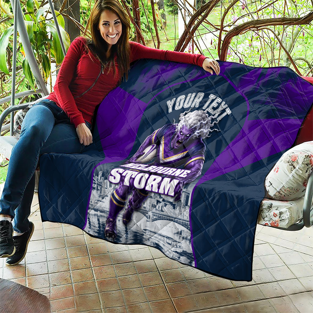 Personalised Sharks Rugby Quilt Storm Monster Mascot City Skyline 3D Graphic